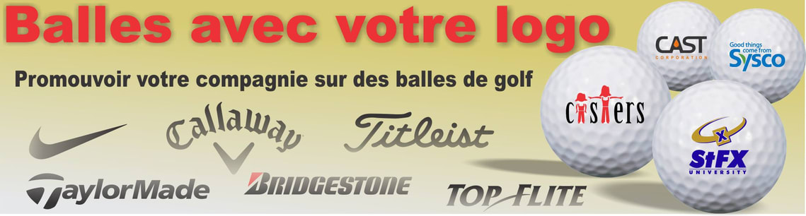 balles de golf avec logo