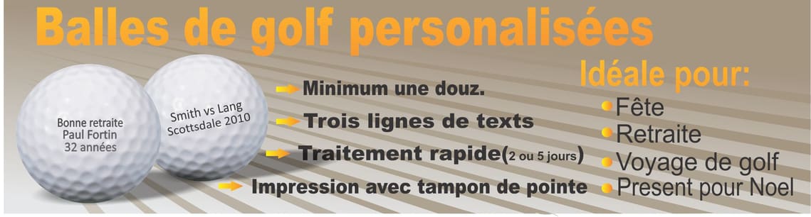 balles de golf personalises